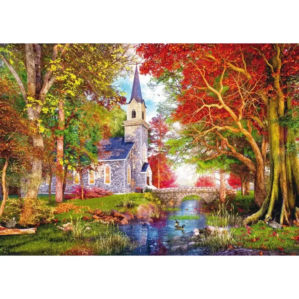 Пазл schmidt spiele Chapel in Autumn Magic 1000 эл. Photo 2