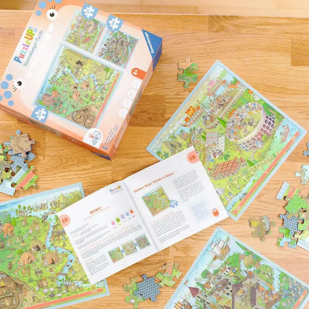 Ravensburger Puzzle UP! History — 3 puzzles (100/121/144 pcs) Photo 5