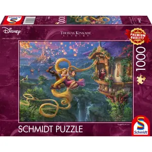 1000 gab. puzle Schmidt Spiele Thomas Kinkade Studios «Rapunzel: Tangled Up in Love» – 1000 gab.