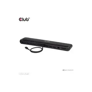 Docking station club 3d CSV-2541 USB-C with HDMI and DisplayPort outputs