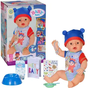 Leļļa Zapf Creation BABY born Jonas 43 cm — zēna lelle, reālistisks dizains