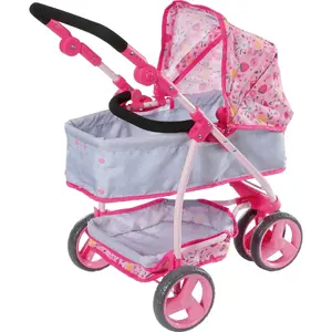 Ratiņu lellēm Zapf Creation BABY born Deluxe, regulējama roktura augstums, salokāms pārsegs