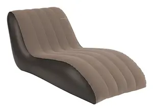 Piepūšams kempinga atpūtas krēsls easy camp 420072, brūns PVC, 840×1400×700 mm