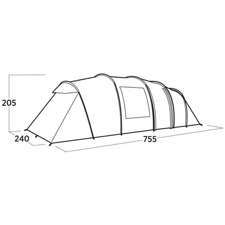 easy camp Leka Twin 8 — семейная туннельная палатка Photo 5