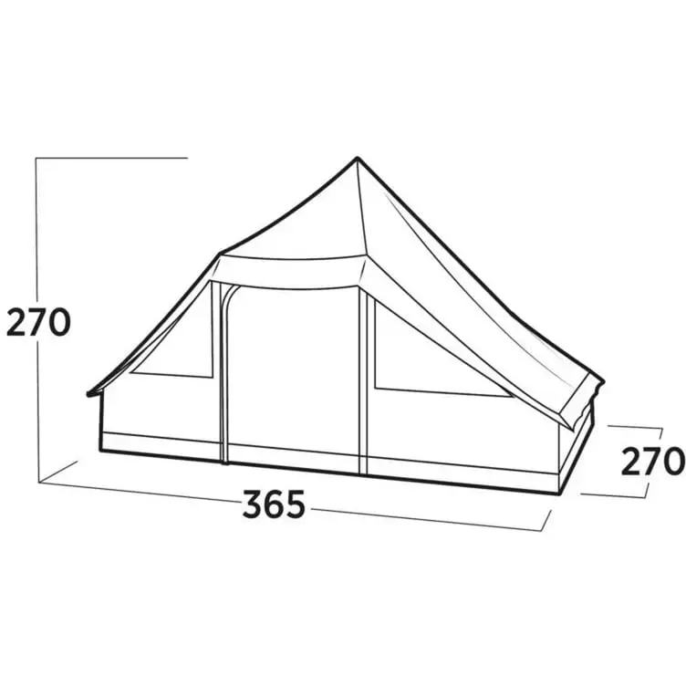Палатка easy camp Orsa Cabin 2025 — коричневая на 8 Photo 5