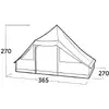 Палатка easy camp Orsa Cabin 2025 — коричневая на 8 Photo 5