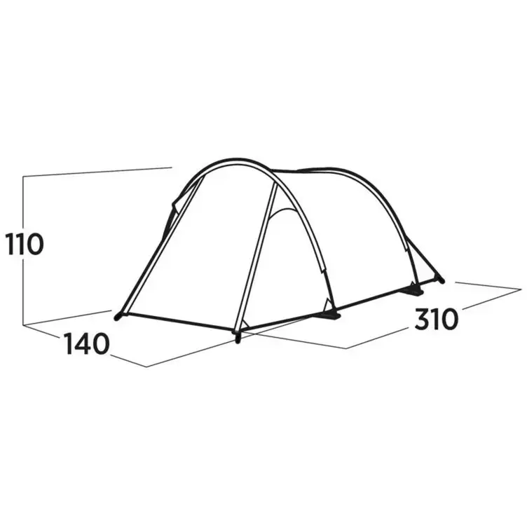 Tunnel tent easy camp Hemsedal 2 Photo 5