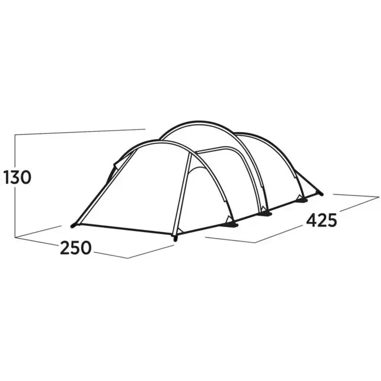 Tunnel tent easy camp Hemsedal 4 — 4-person tent Photo 5