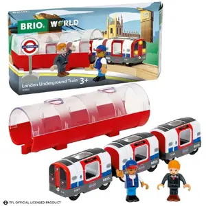 Игровой транспорт Ravensburger BRIO World London Underground с подсветкой и звуком 63608500 – интерактивный вагончик