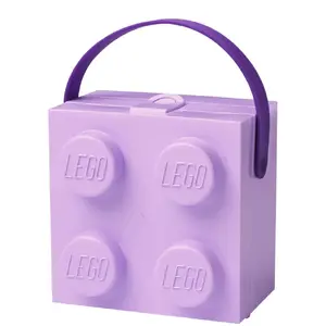 Storage box Room Copenhagen LEGO Box with Handle Lavender 40240004 — plastic storage container for LEGO and toys