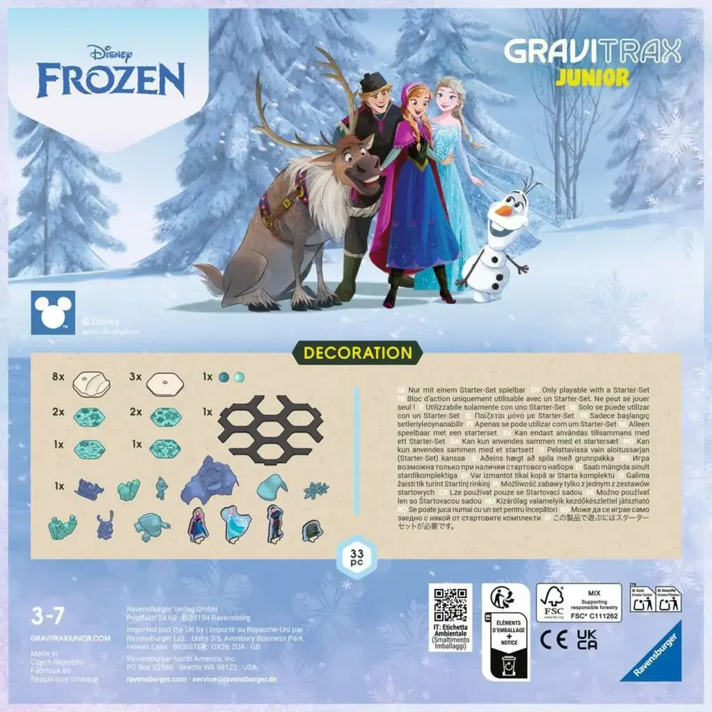 Ravensburger GraviTrax Junior Expansion Set Frozen Track 23861 Photo 3