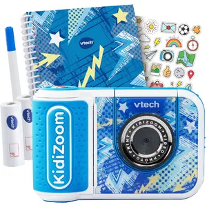 VTech KidiZoom Print Cam Scrapbook Bundle, digitālais fotoaparāts, lazurīna krāsā