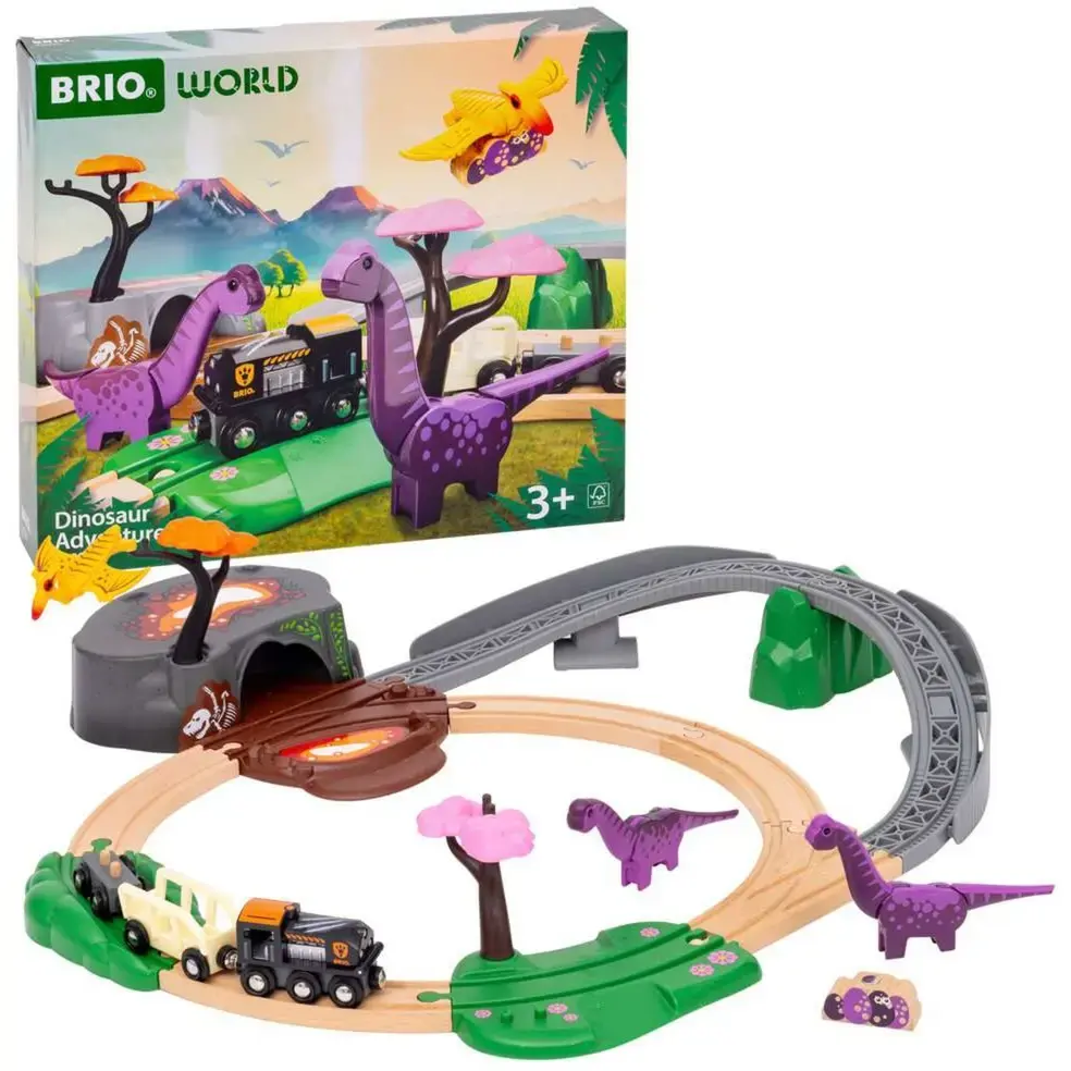 Ravensburger Dinosaur Adventure Set BRIO World 63609400 — железная дорога Photo 2