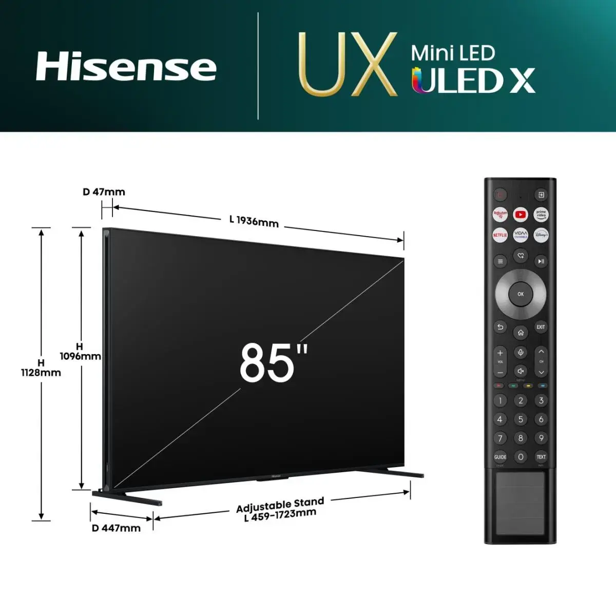 Телевизор Hisense 85UXNQ Photo 2