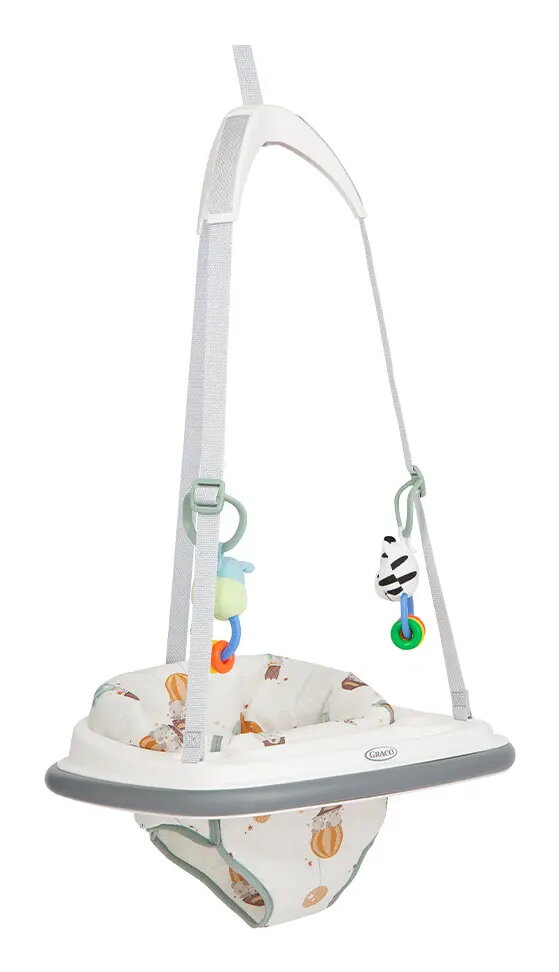 Graco Bumper Jumper Daudzkrāsainas durvju lecamlietas