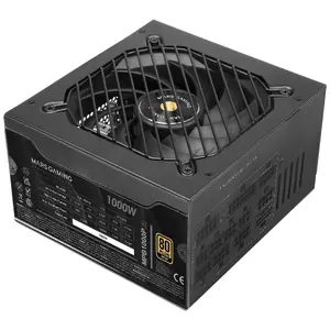 Power supply unit Mars Gaming MPB1000PSI 1000 W ATX 24-pin Fully-Modular 80 PLUS Gold, 140 mm fan, Black