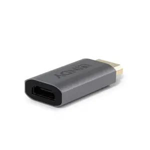 Lindy DisplayPort to HDMI Adapter 41095 with Male DisplayPort and Female HDMI Type A Connectors in Grey