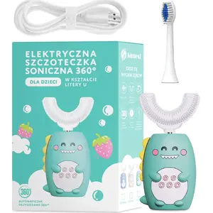 U‑shape toothbrush Simed S838 green — mouthpiece design for simultaneous upper and lower teeth cleaning
