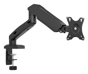 Monitor Desk Mount ICY BOX IB-MS203-T for 1 Display, up to 32" (81.3 cm), 9 kg, VESA 75x75–100x100, Clamp/Grommet, Grey/Silver