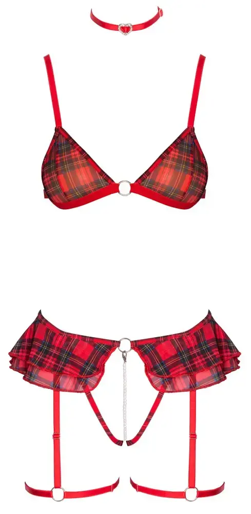 Apakšveļas komplekts Cottelli Collection Plaid S Photo 8