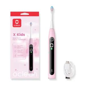 Electric toothbrush OCLEAN X Kids — pink, rechargeable, smart timer