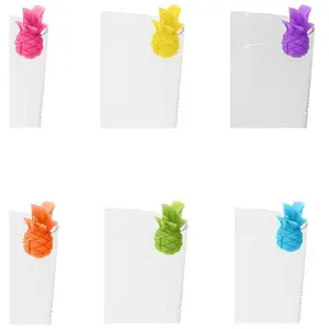Glass markers Tognana IT64N39MAA7M153A — assorted silicone pineapple, 6 pcs