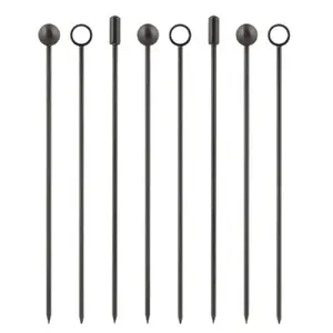 Party picks Lurch 240779, set of 9, smoke gray — reusable party picks