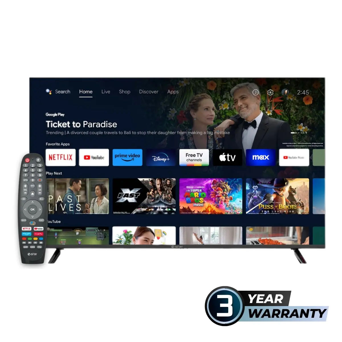 ESTAR 55A1T2 55 collas 4K Ultra