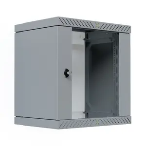 Wall-mounted 12U rack cabinet EFB Elektronik WGX-1206GR.G1, 19" 600x600 mm, IP20, key lock, grey