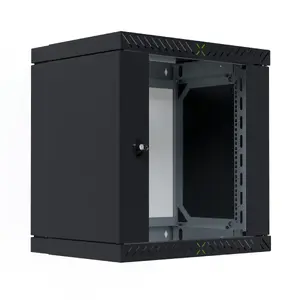 Настенный 19" шкаф-стойка EFB Elektronik WGX-1206TS.G1, 12U, 600x600 мм, IP20, макс. 60 кг, с ключевым замком, чёрный