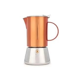 Espresso Maker La Cafetiere GB40LCSTESP4CPCOP 300 ml — 4 cups, stainless steel, stovetop