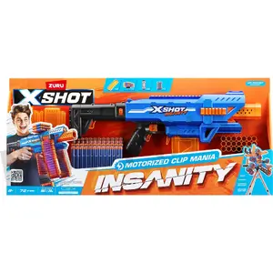 Toy dart blaster Zuru XSHOT Insanity Clip Mania with 72 foam darts