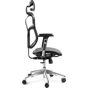 Office chair Diablo Chairs V-Basic Black Grey — ergonomic design, adjustable height