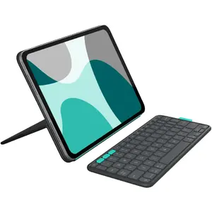 Protective Flip Folio Case for iPad Pro & Air 11" — Logitech Graphite, Lightweight Slim Design