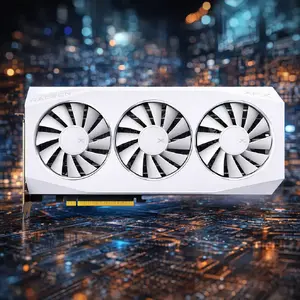 Видеокарта XFX Radeon RX 9060 XT — 16 ГБ GDDR6, PCIe 5.0, 128-бит, 3 вентилятора, HDMI 2.1 + DP 2.1