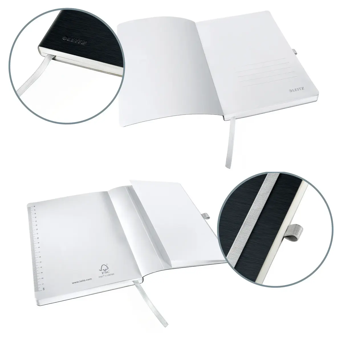Записная книжка Leitz Style A5 в клетку черная Photo 4