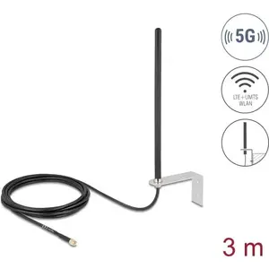 Антенна DELOCK 96089 5G LTE всенаправленная SMA разъём 3–5 дБи