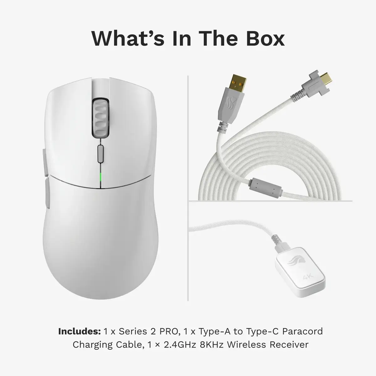 Glorious Series 2 PRO Wireless Gaming Mouse - White Photo 18