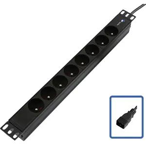Power strip Lanview TUPS055 19" C20 8-way — rack-mountable power distribution unit