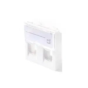 Wall outlet Lanview LKS830 45x45 mm 2-port Ethernet