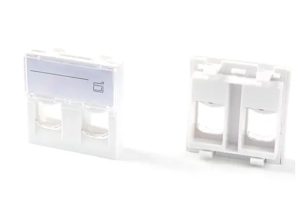 Lanview LKS830 Eiro kontaktligzda 45x45 2-portu Photo 4