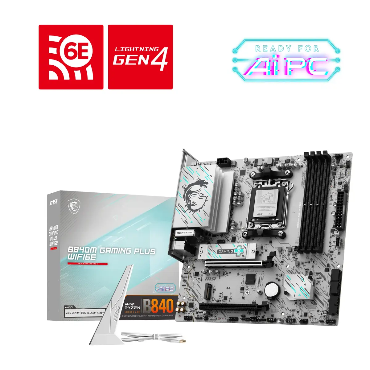Материнская плата MSI B840M GAMING PLUS WIFI6E Photo 6