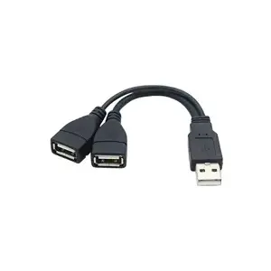 Charging cable PREMIUMCORD ku2y03 USB 2.0, 15 cm, Black