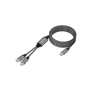 USB-C to USB-C Cable PREMIUMCORD ku31pow02 2×USB-C 100W 1m Black