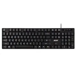 Wired USB-A Keyboard Acer AKW100 with CZ-SK layout, Black