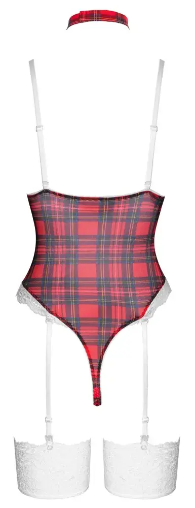 Cottelli Collection Plaid боди с подвязками S Photo 6