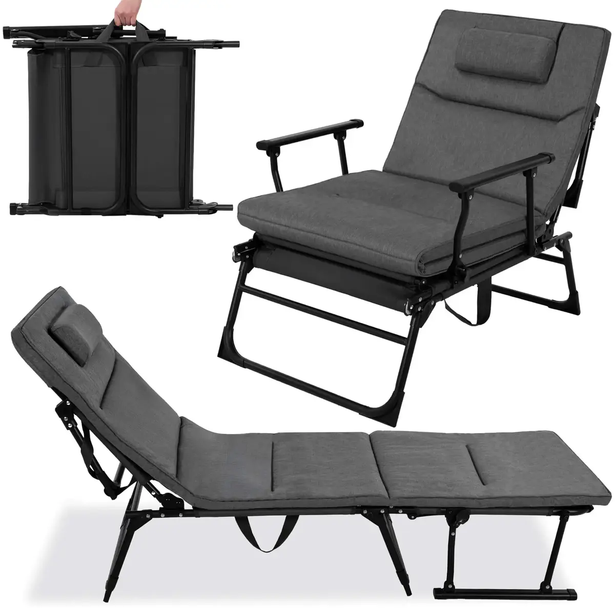 Folding garden chair Springos GC0067 Photo 5