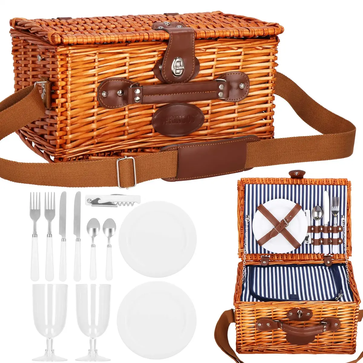 Thermal picnic basket Springos CS0134 37x27x20 cm Photo 6