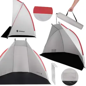 Tourist tent Springos PT032 220x120x120 cm gray-black with cover and screen