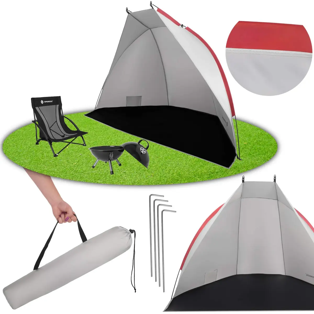 Tourist tent Springos PT032 220x120x120 cm Photo 3